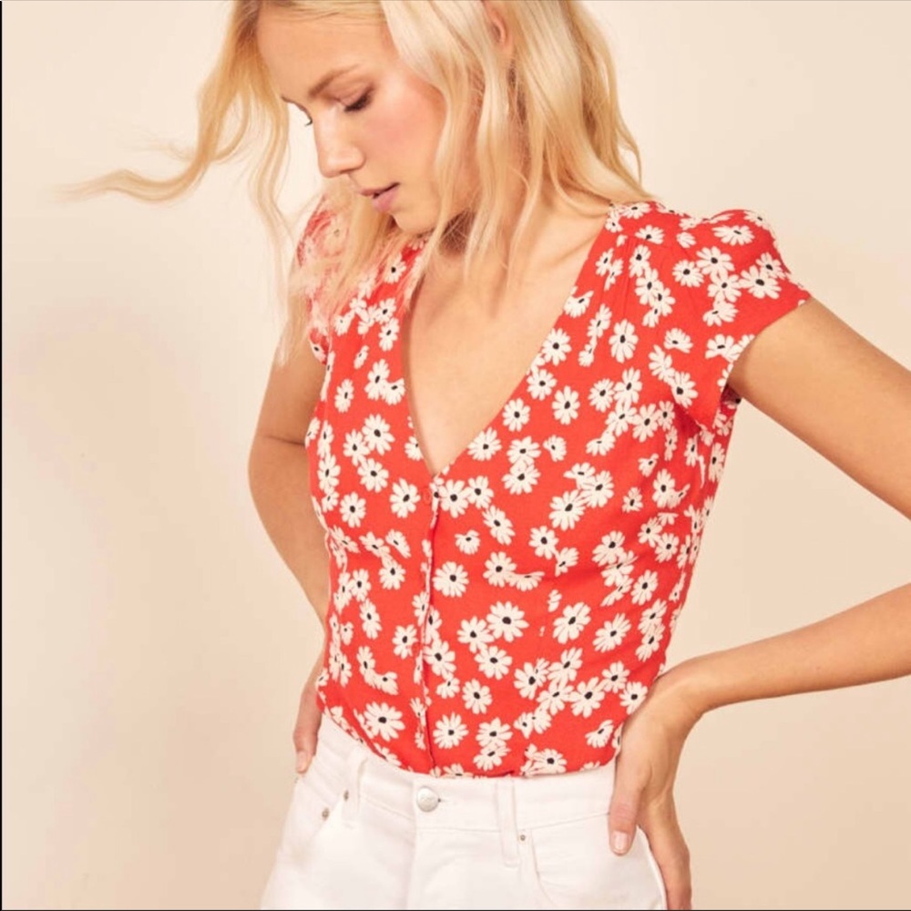 Reformation Bella Top - Size 6